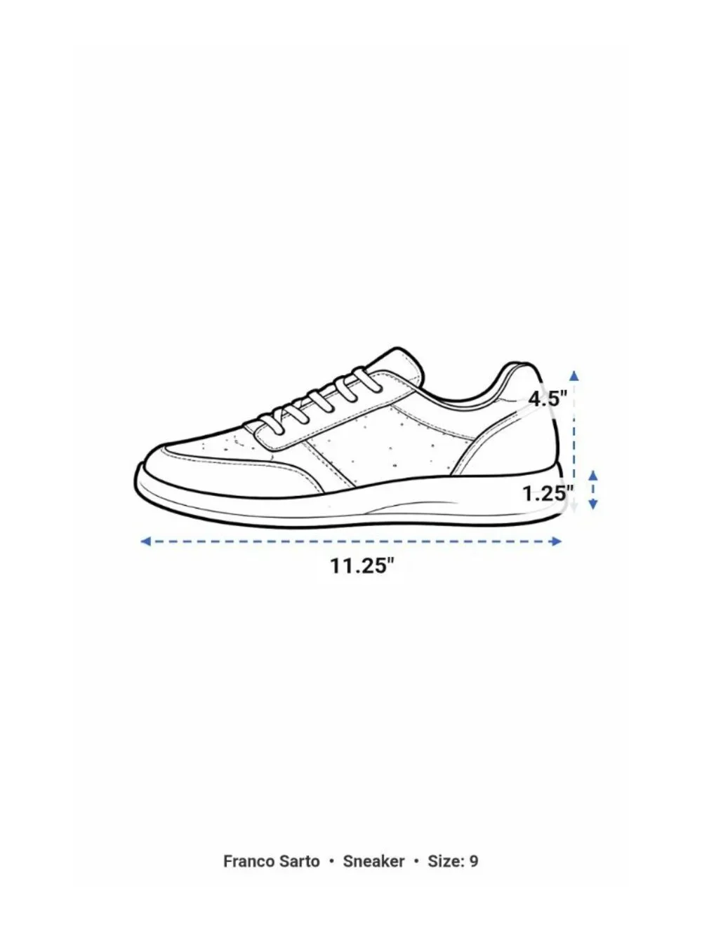 Franco Sarto Vinto Platform Sneaker White Red Green Stripe 9M